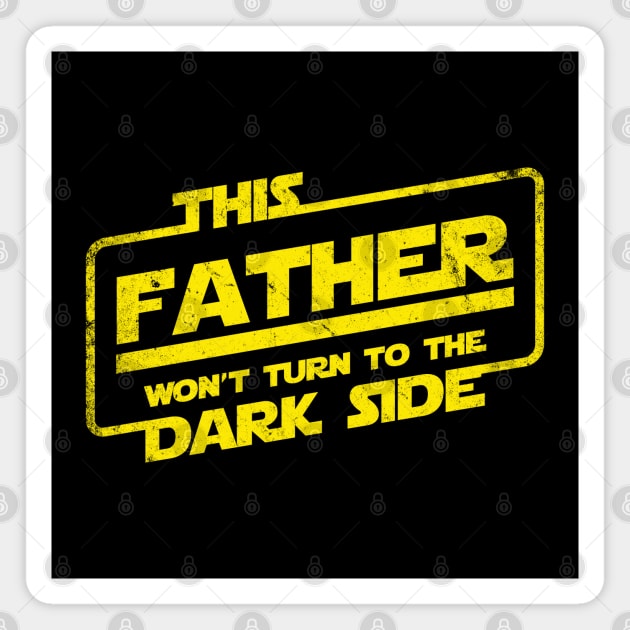 Father's Day Best Dad Sci-fi Slogan Magnet by BoggsNicolas